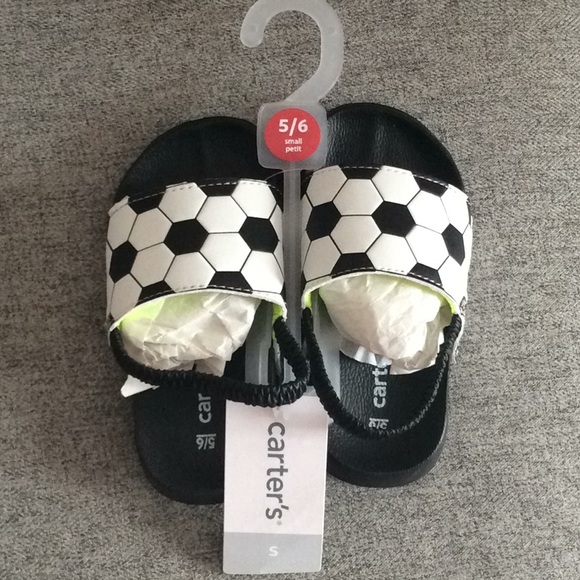NWT soccer ball sandals sz 5/6 - Picture 1 of 2